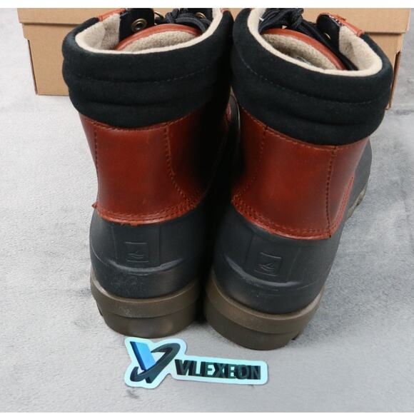 Sperry Avenue Duck Boots Mens 10 Brown Leather Waterproof Rain Boots main image 12